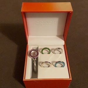 Coach interchangeable face watch